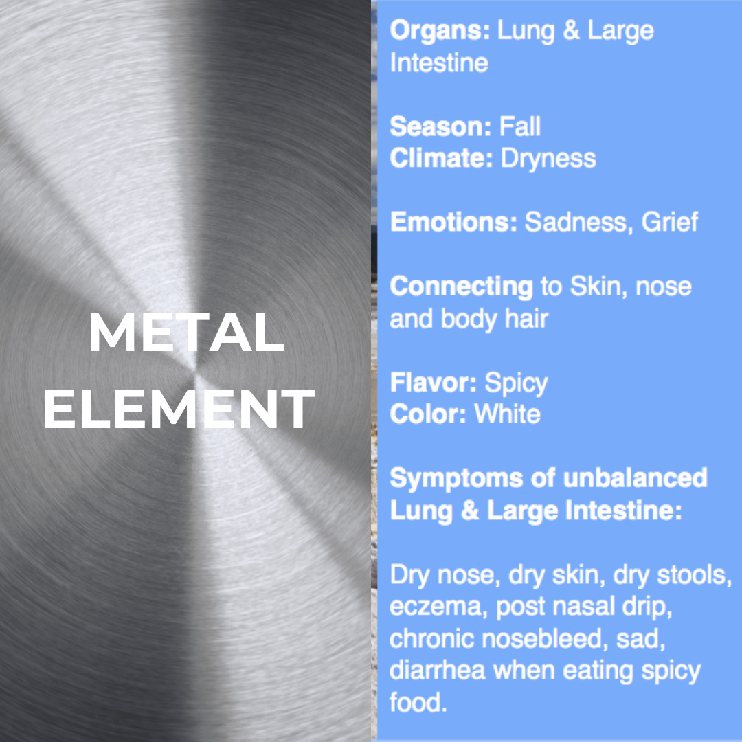 Metal Element TCM Elixir | Organic Tincture | Respiratory and Digestive Harmony