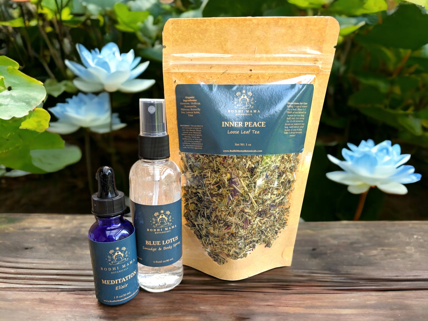 Blue Lotus Gift Set || Inner Peace || Spiritual Gift Set || Meditation