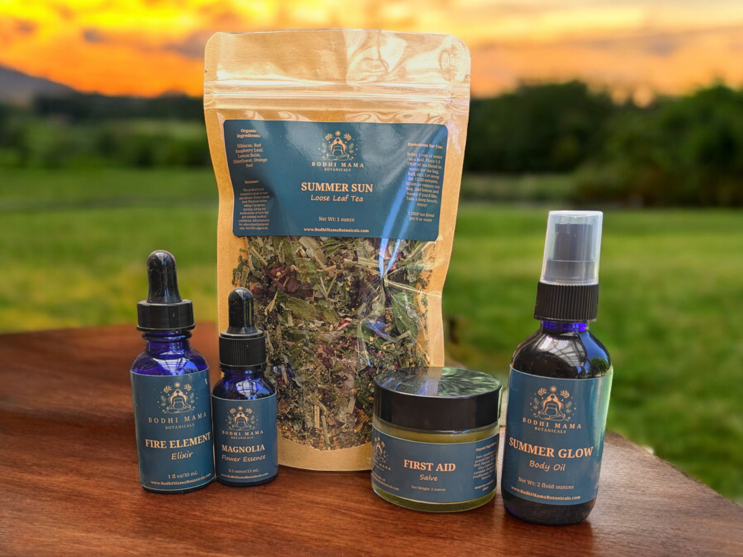 Summer Herbal Wellness Package || First Aid Salve || Summer Glow Body Oil || Summer Sun Tea || Herbal Wellness || Seasonal Wellness