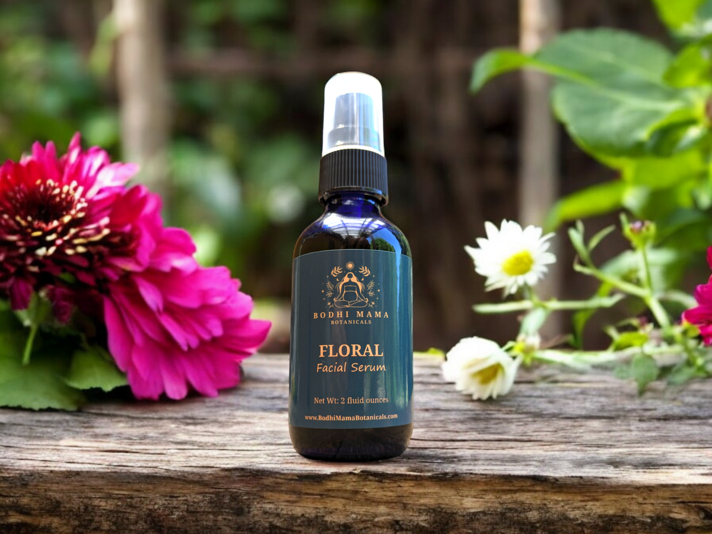 Floral Face Serum || Organic Skin Care || Botanical Beauty || 2 fluid ounces